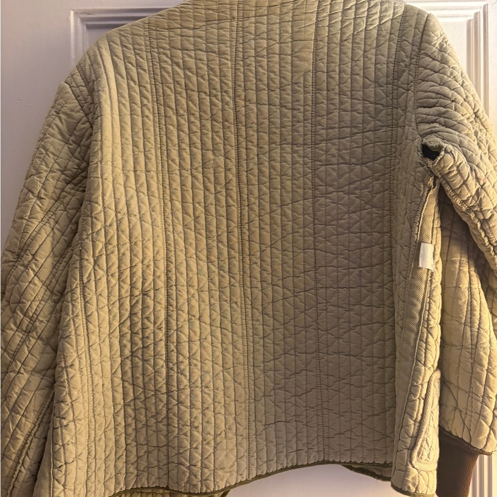 Quilted Salvaged Fabric Jacket View 4